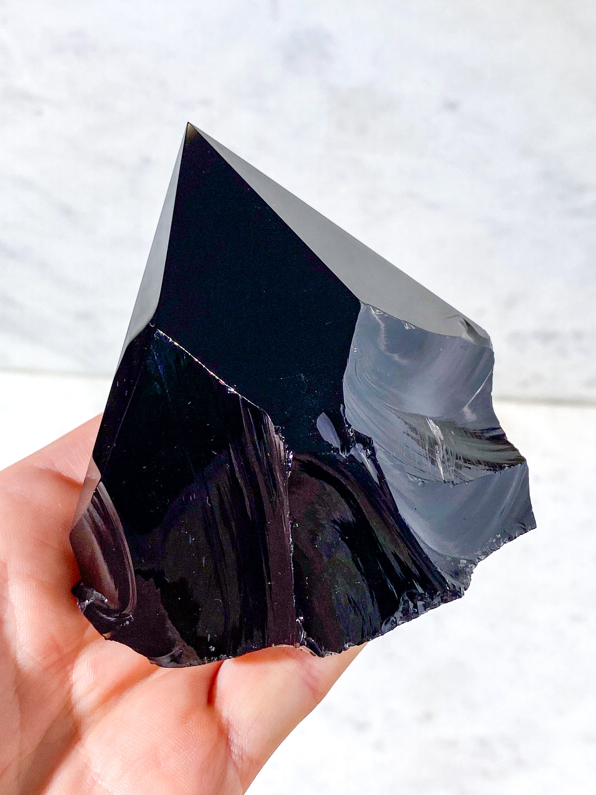 Obsidian med polerad spets (nr 7)