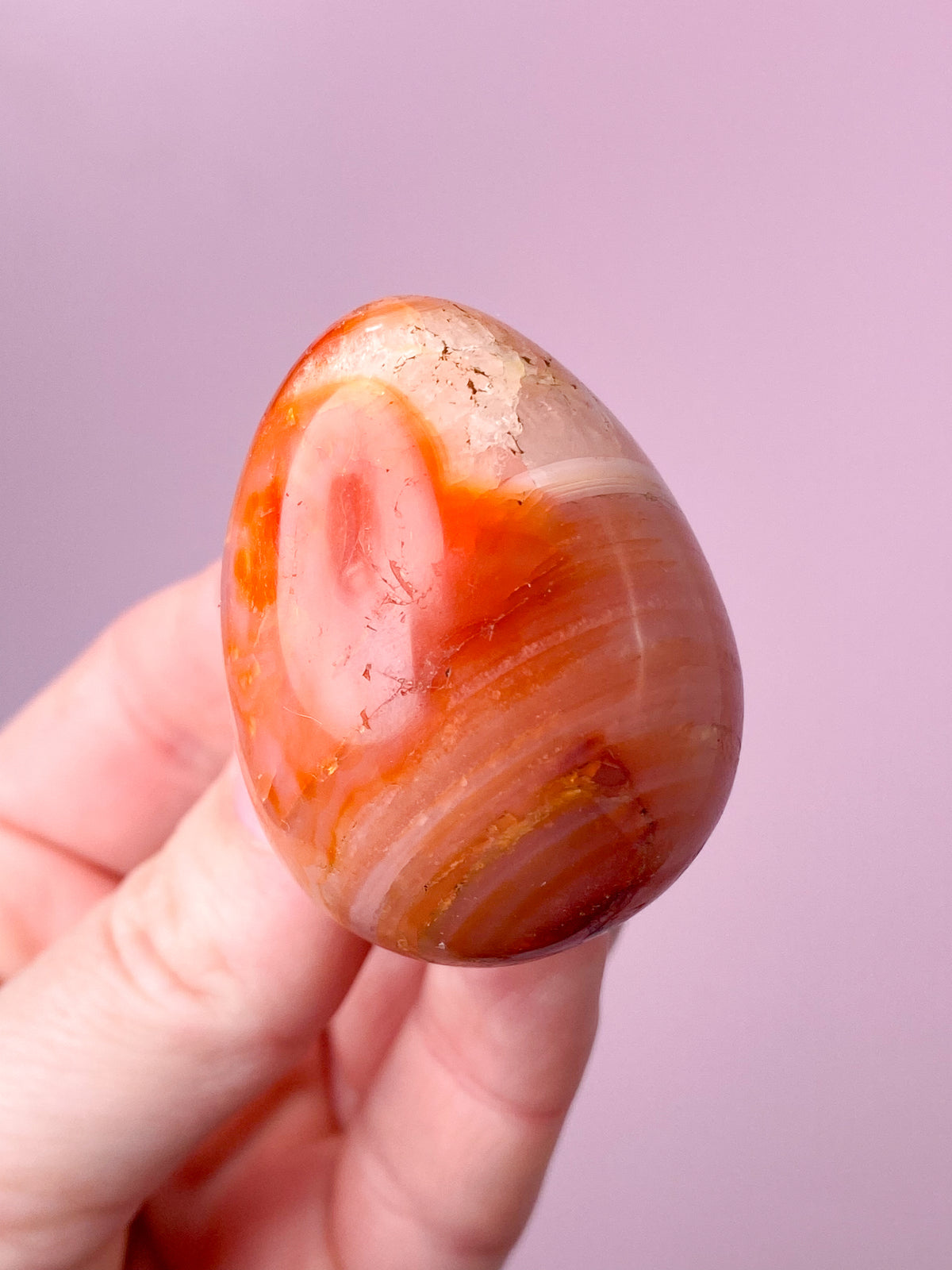 Karneol Ägg (Nr. 5)