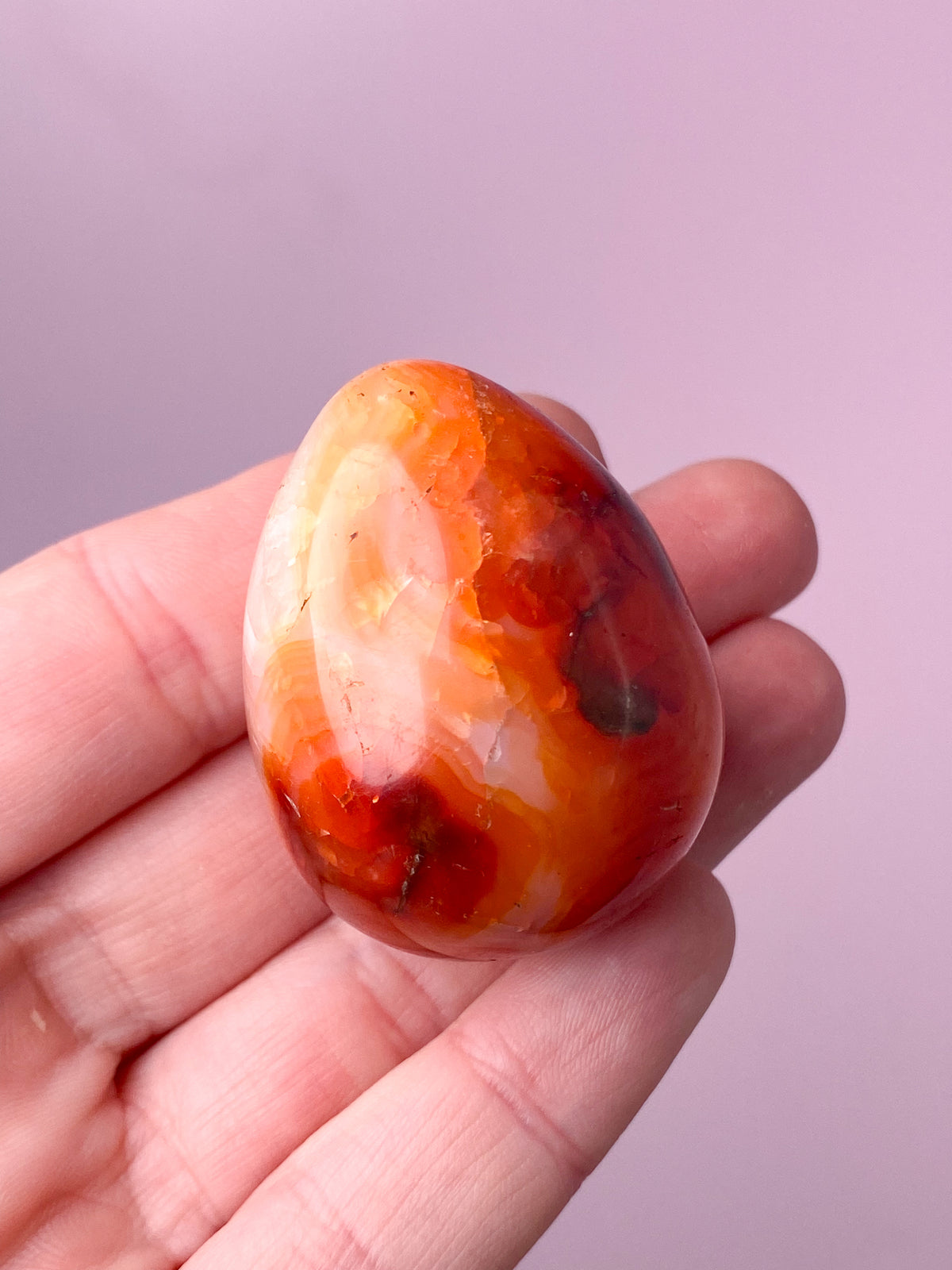 Karneol Ägg (Nr. 5)