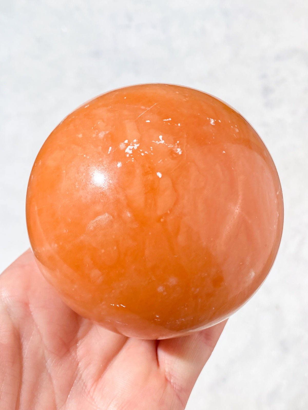 Orange Twist Kalcit Klot (Nr. 3)