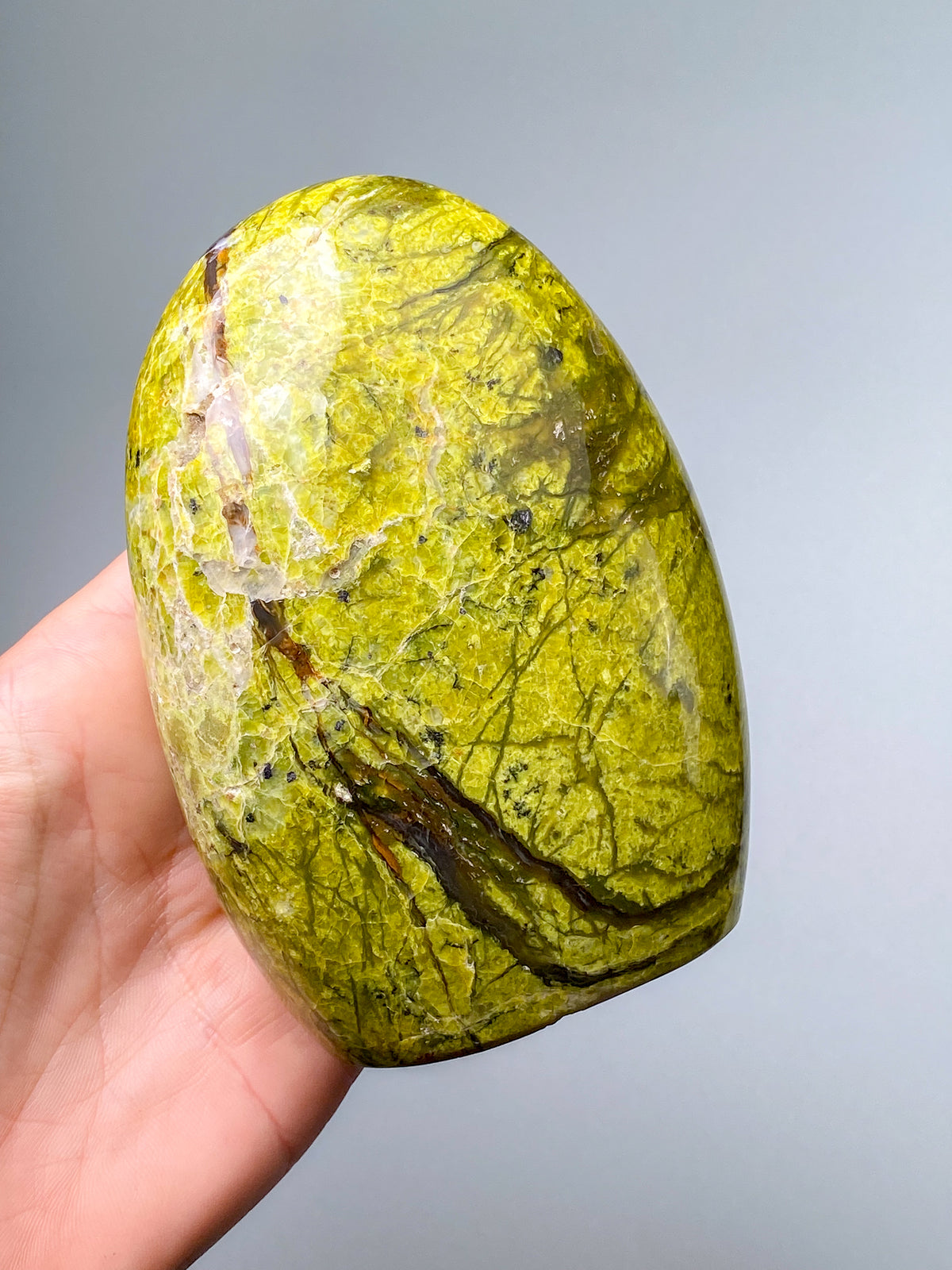 Grön opal polerad