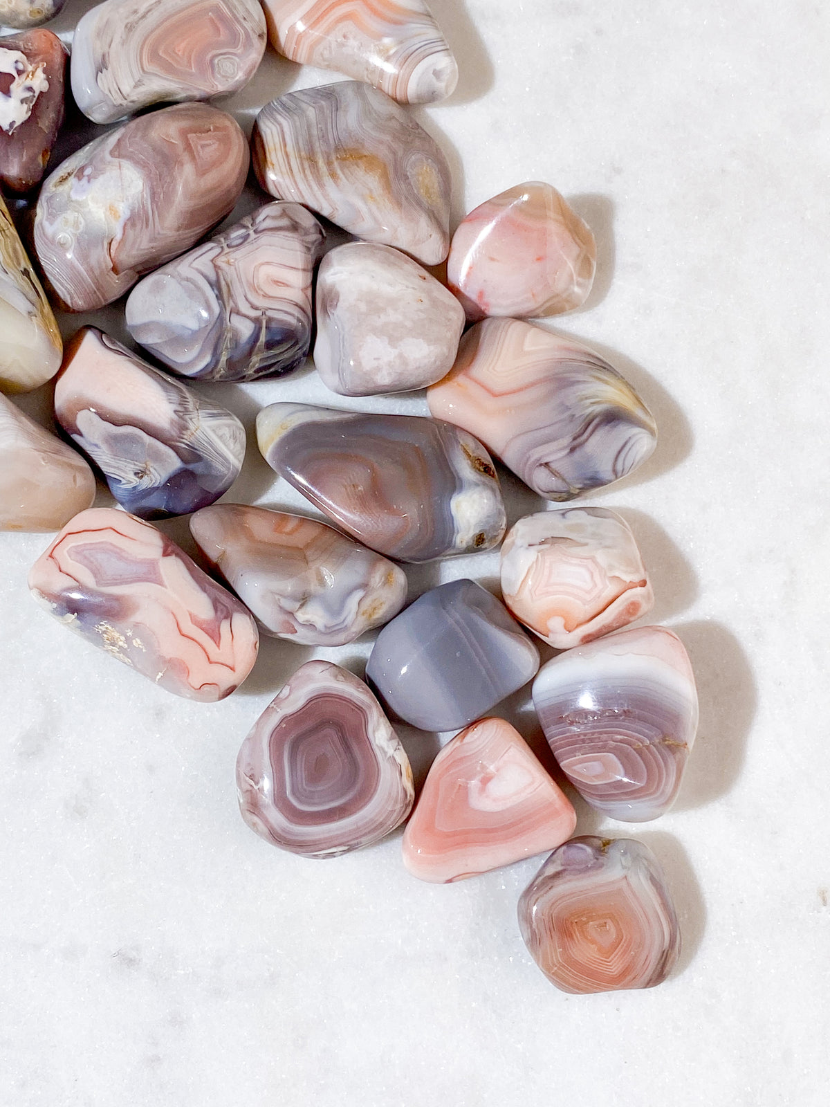 Rosa Botswana Agate Polished