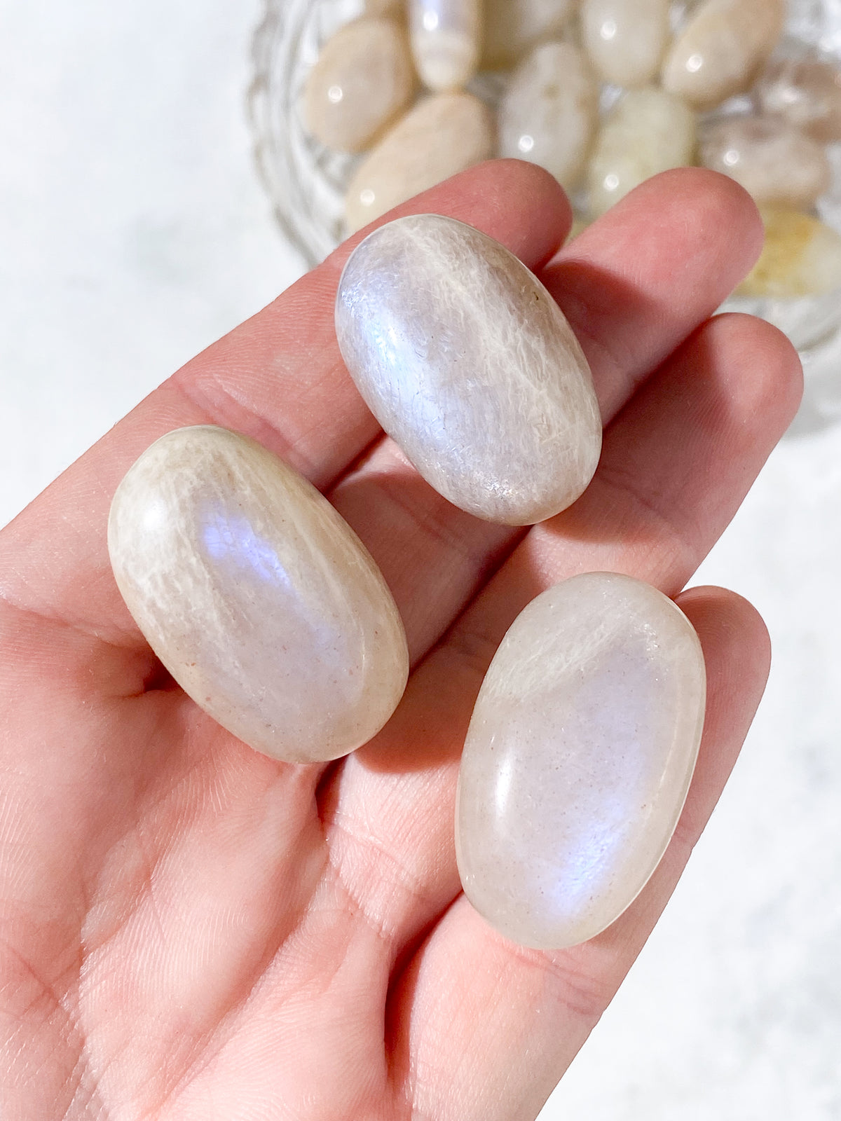 Rainbow Moonstone Palmstone