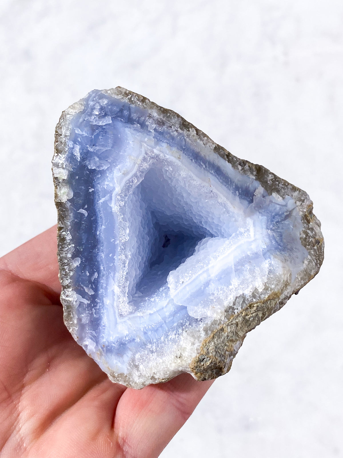 Druzy Blond Agat Rå (Nr. 11)