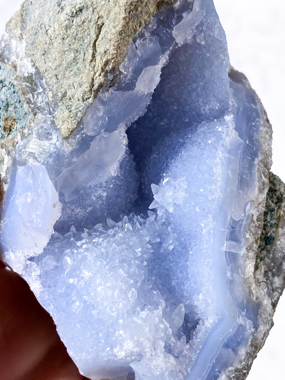 Druzy Blond Agat Rå (Nr. 14)