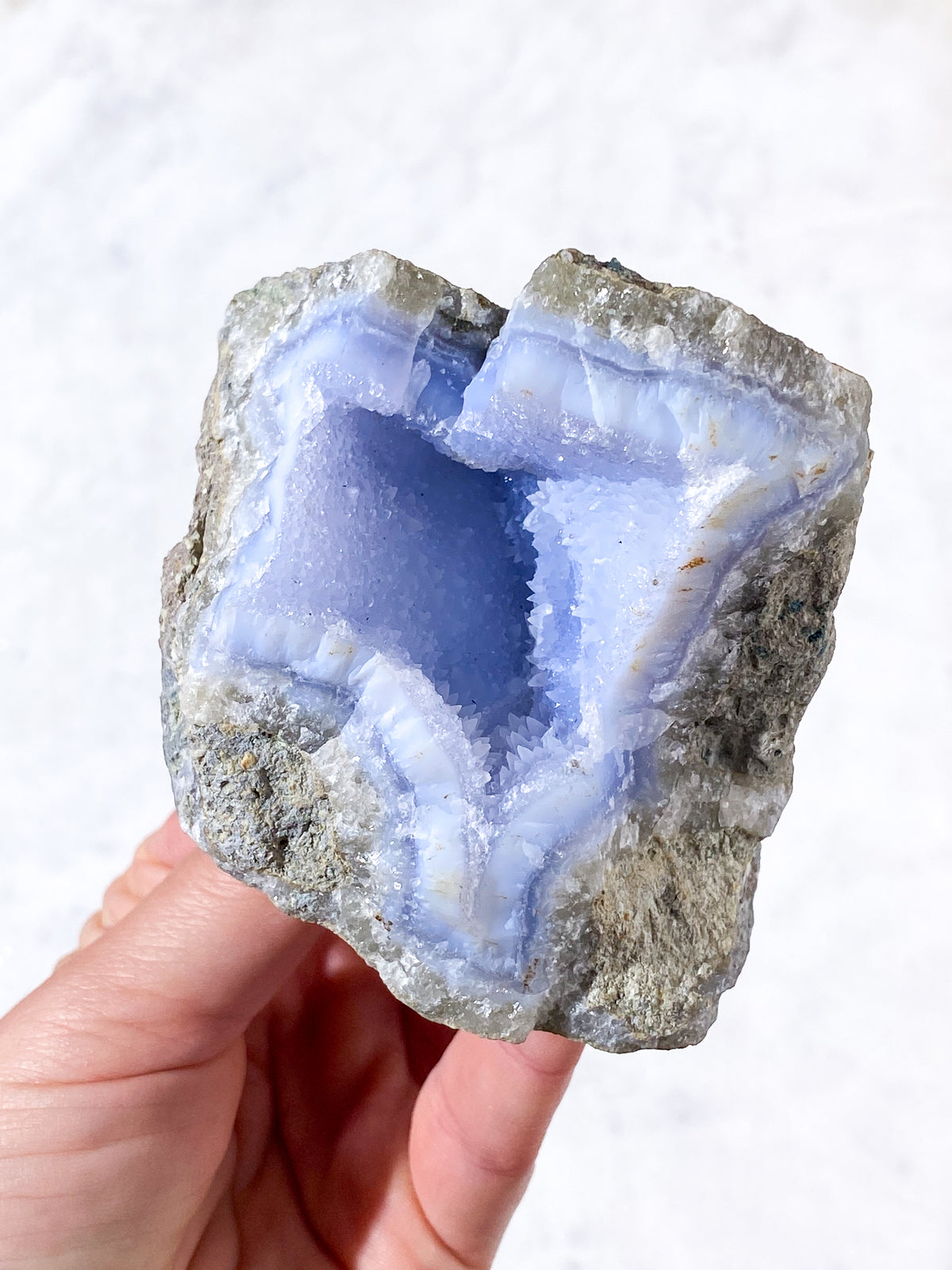 Druzy blond agat rå (nr 22)