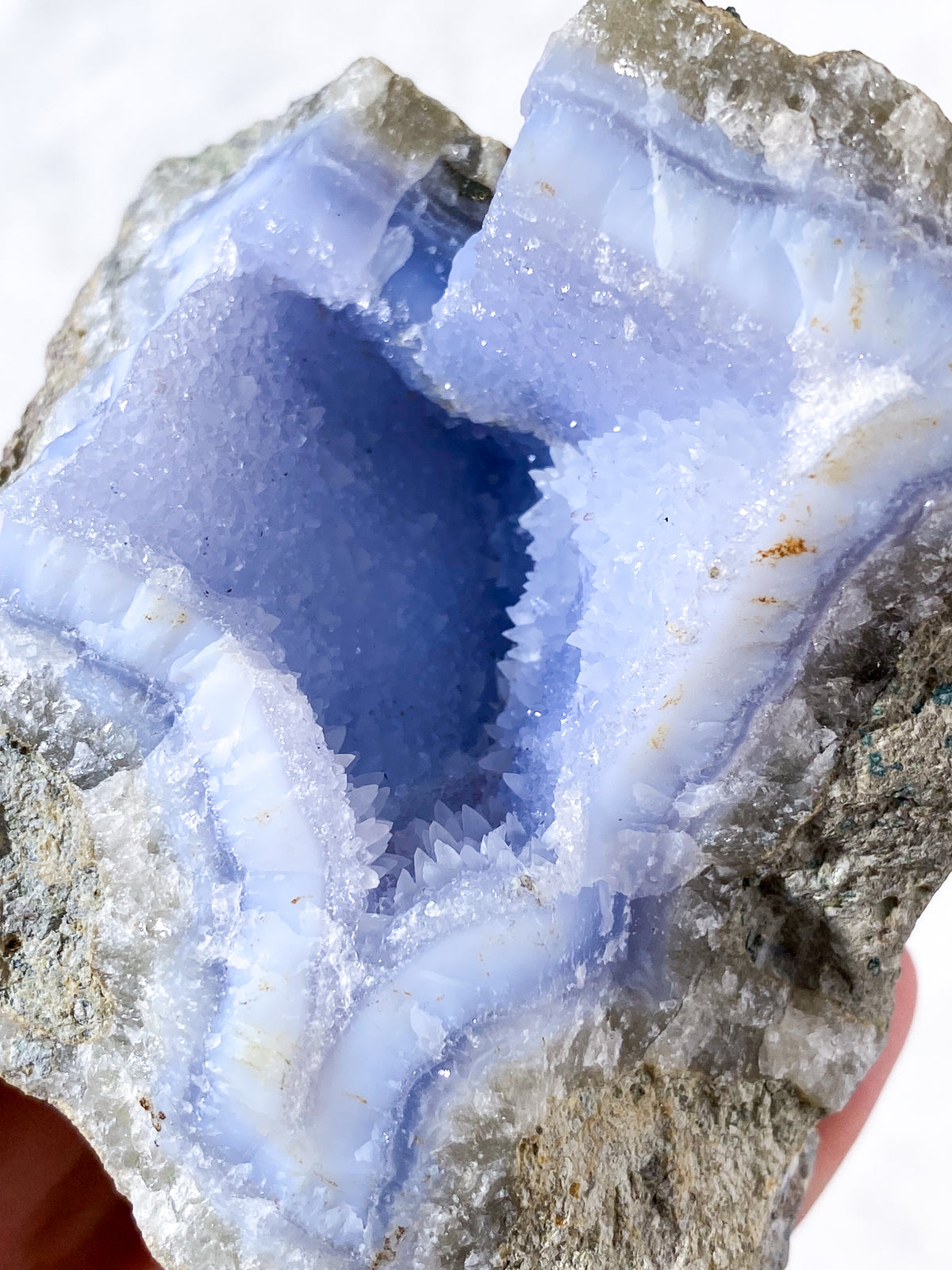 Druzy blond agat rå (nr 22)