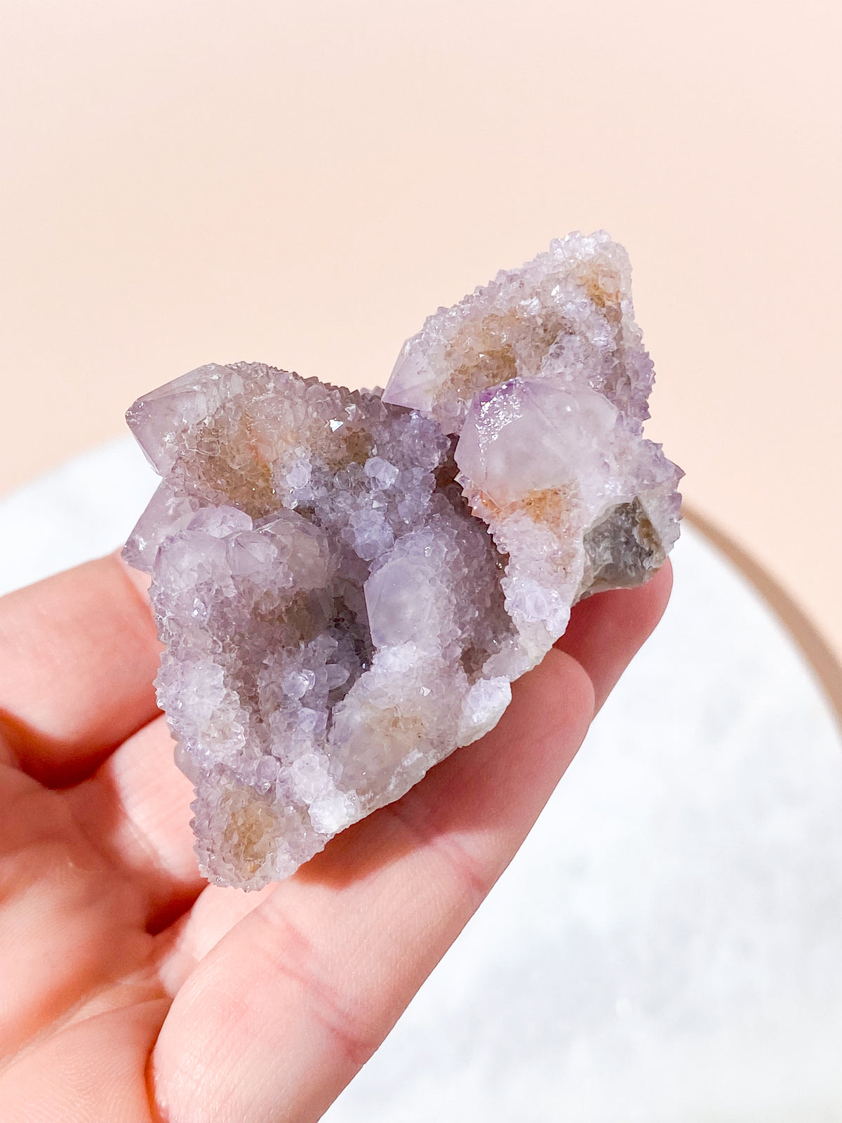 Liten Spirit Quartz Ametistkluster (Nr. 12)