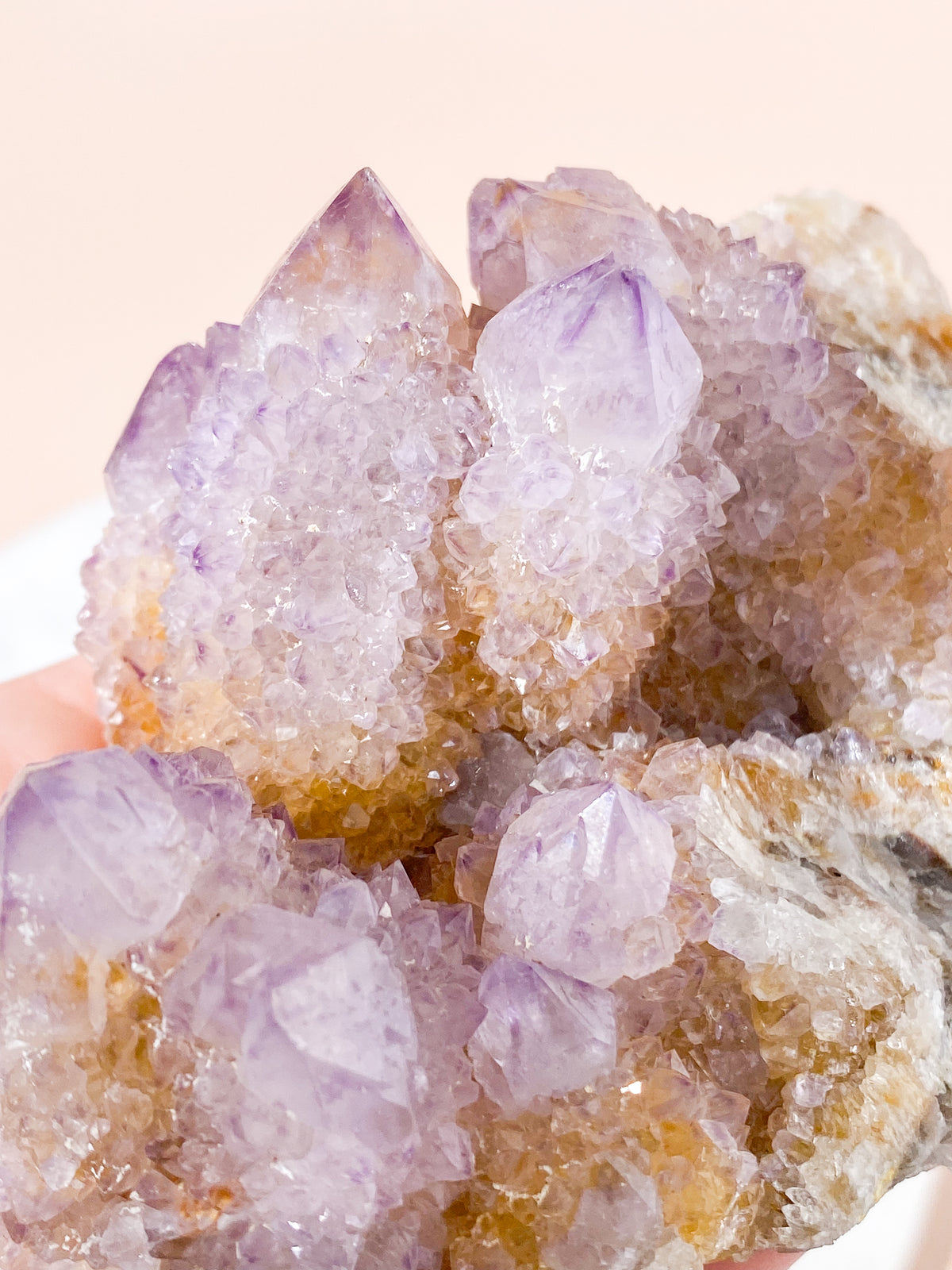 Mellan Spirit Quartz Ametistkluster (Nr. 18)