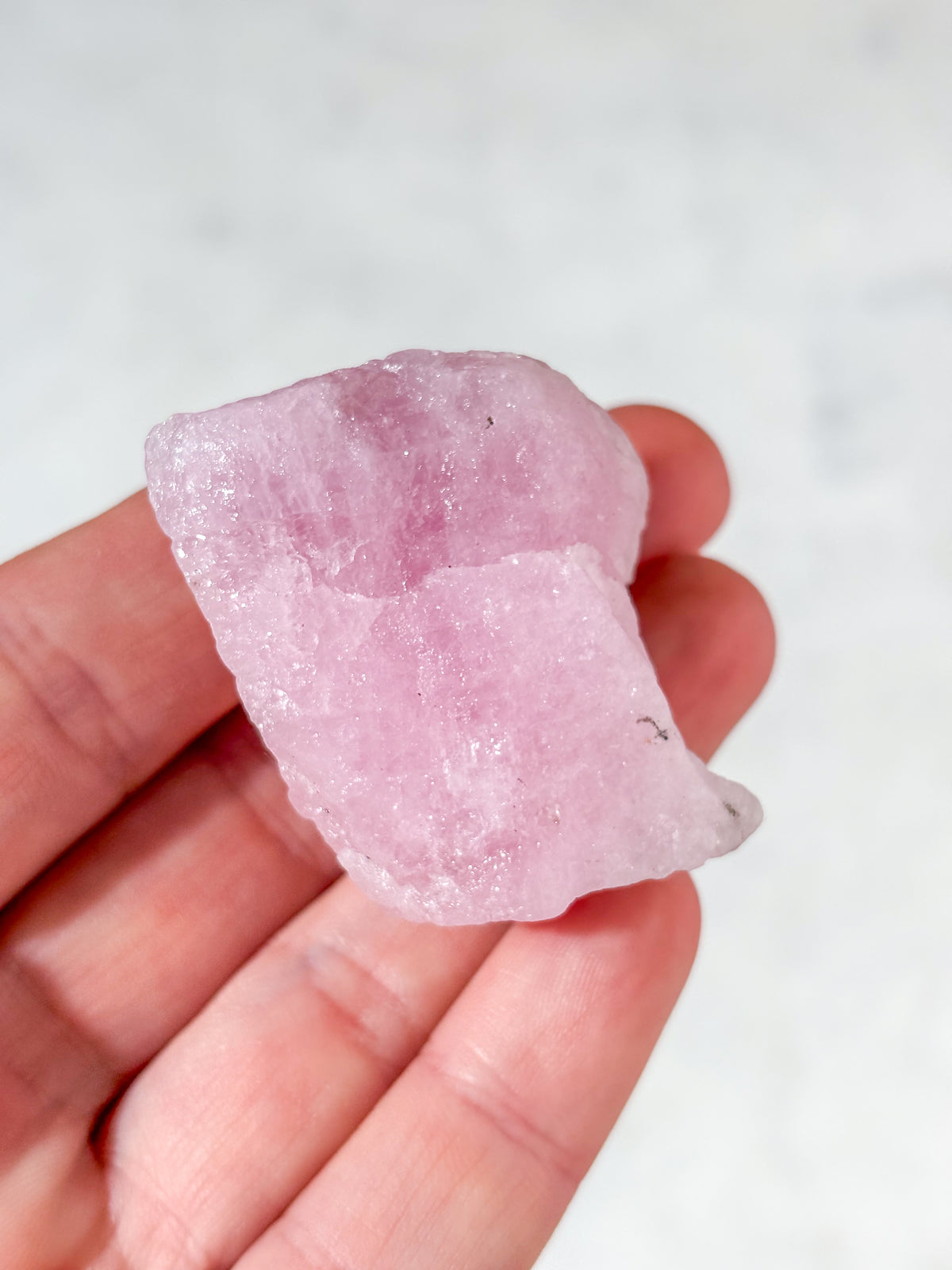 Rå rosa morganit (nr 1)
