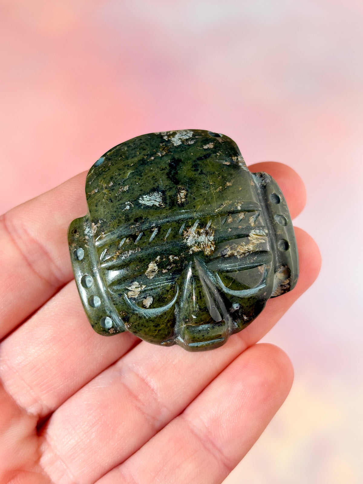 Nefrit jade mayamask (nr. 3)