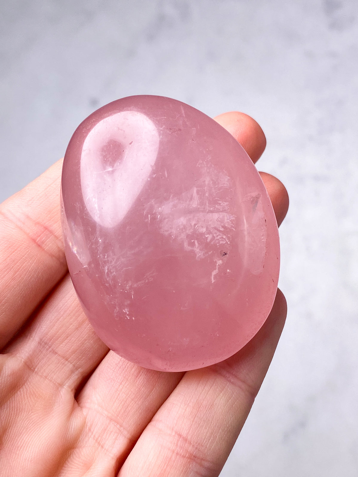 Rose Quartz Palmstone (nr 14)