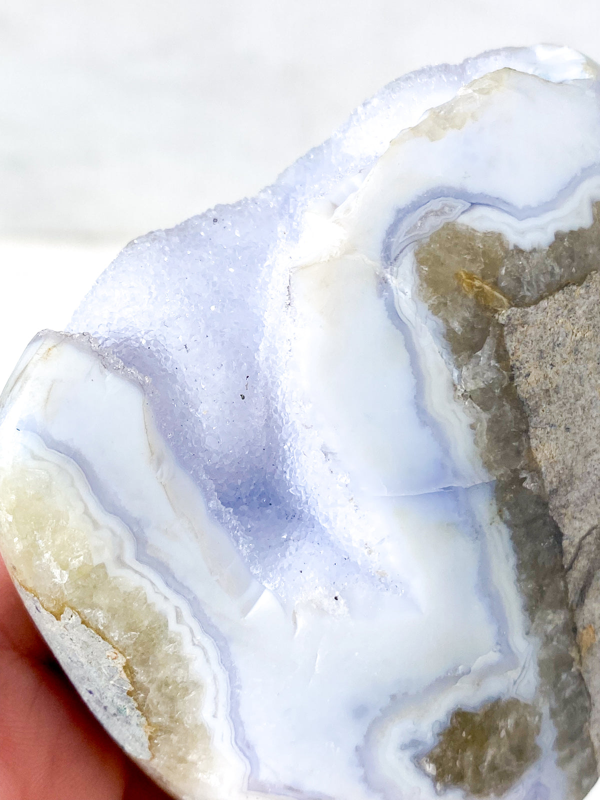 Druzy Blond Agat Stående (Nr. 4)