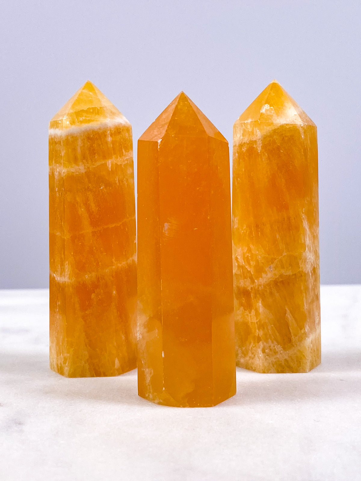 Orange kalcittorn