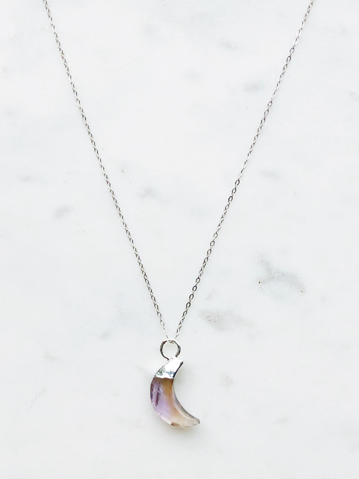 Ametrin Moon Facet Halsband (18k guldpläterad)