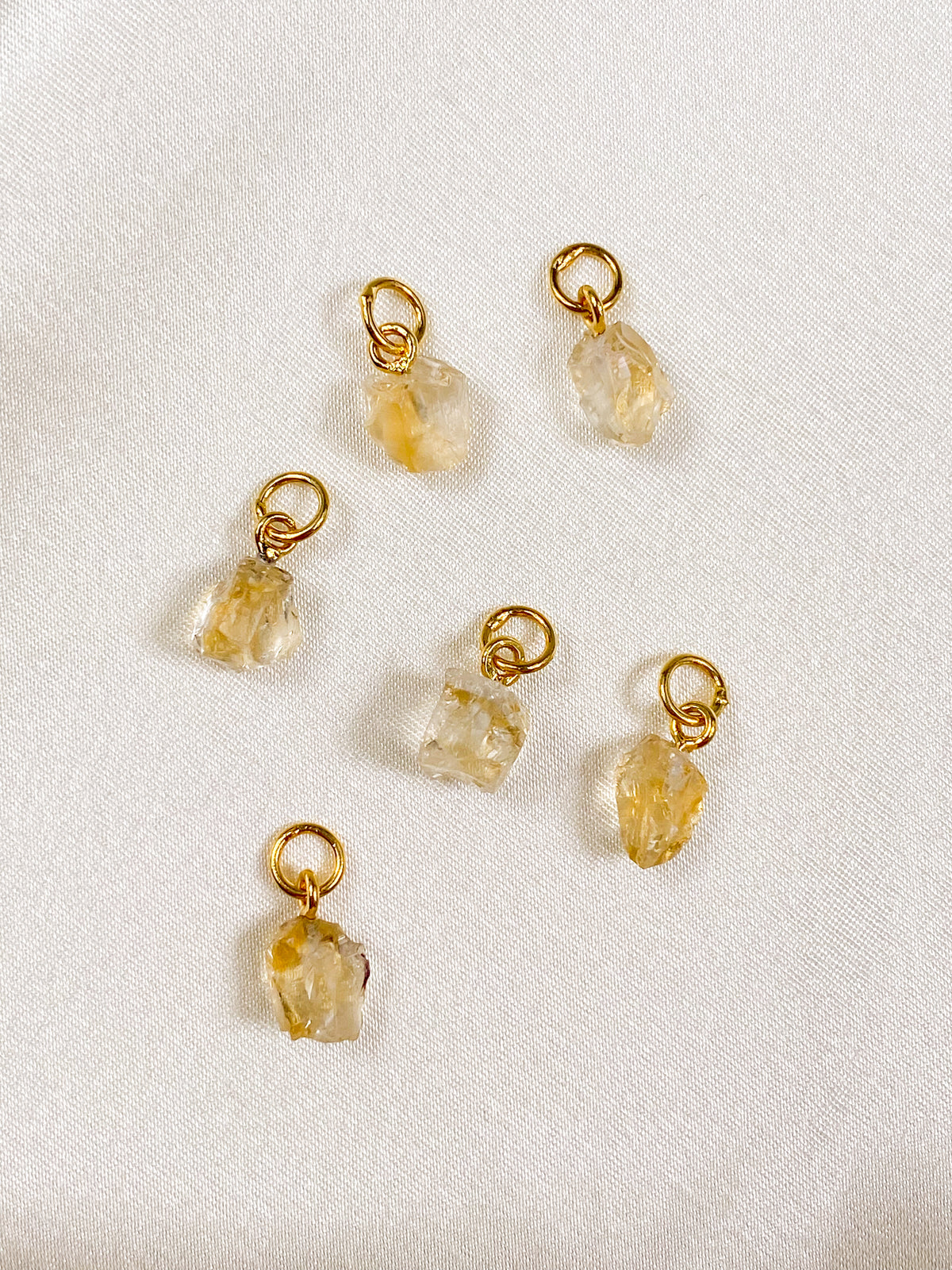 Akvamarin - Petite Heart - Guld