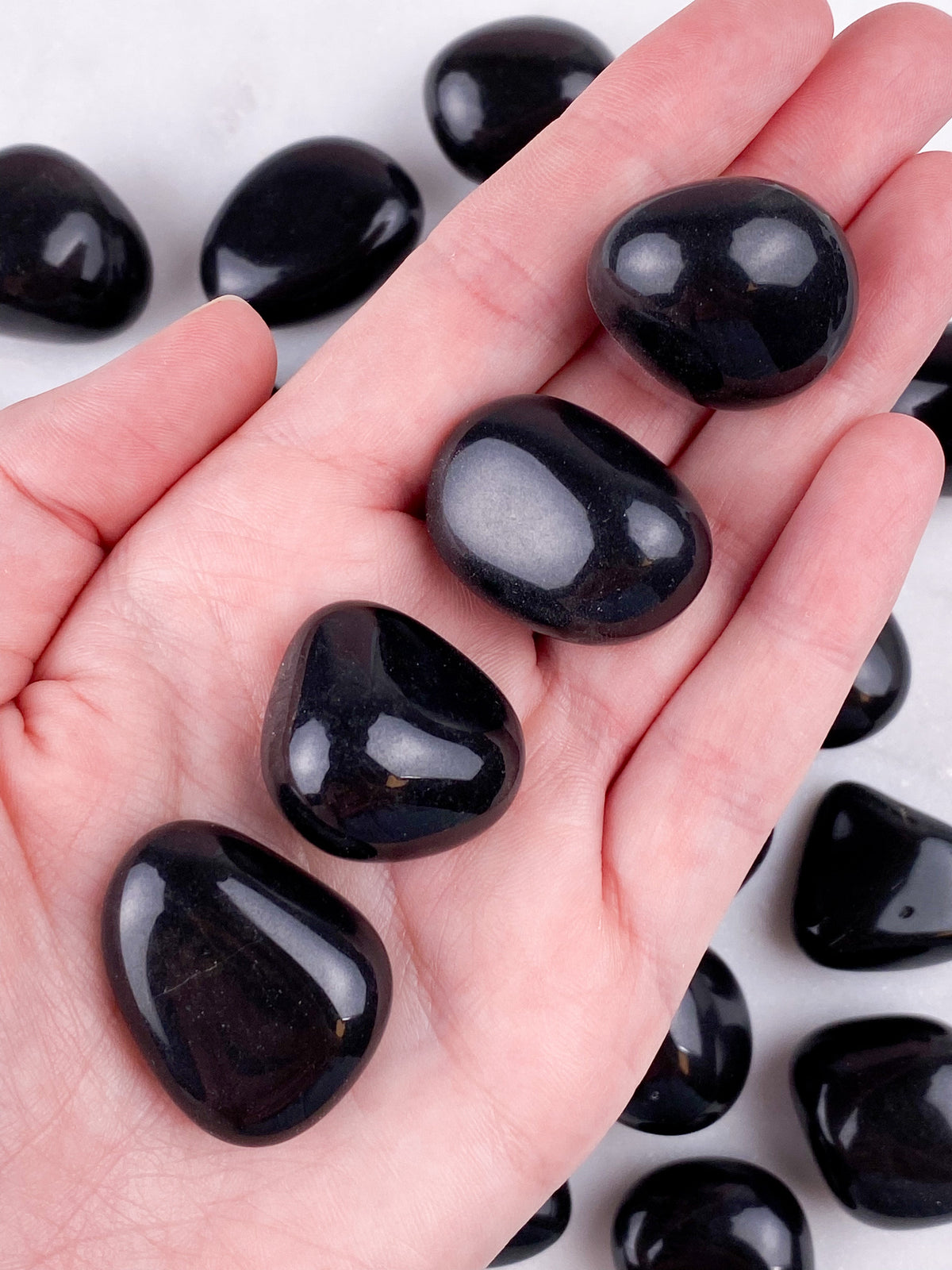 Svart onyx polerad